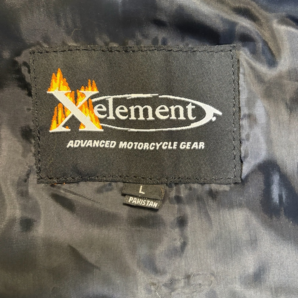 Xelement Motorcycle Genuine Leather Vest With Braided Detail Black Size Large - Picture 3 of 8